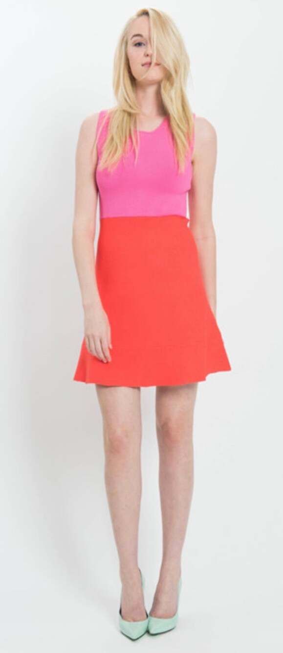 A.L.C. 'Cini' Colour Block Knit Tank Dress - size small - OE